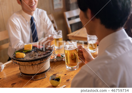 商人，夏天，烤麵包，燒烤，小酒館，沒有臉 46759734