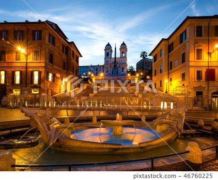 Illuminated Piazza di Spagna 46760225
