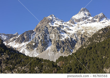 landscape of snowy mountains landscape of snowy mountains 46760568