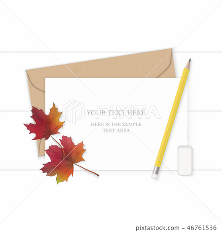 Flat lay top view elegant white paper composition 46761536