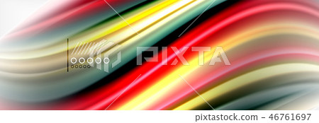 Smooth liquid blur wave background, color flow concept, illustration Smooth liquid blur wave background, color flow concept, illustration 46761697