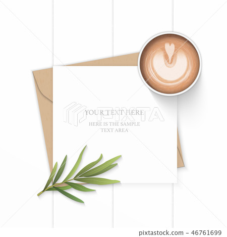 Flat lay top view elegant white paper composition Flat lay top view elegant white paper composition 46761699