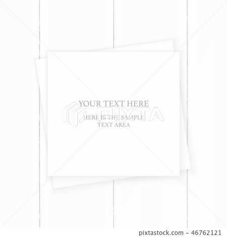 Flat lay top view elegant white paper composition - Stock Illustration ...