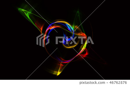 Color of waving smoke in the abstract background 46762876