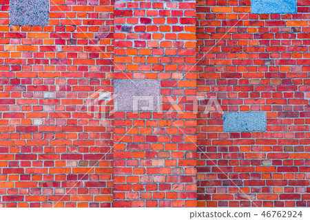 Old red brick wall texture background 46762924