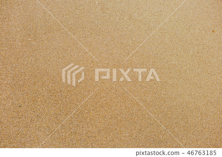 Top view of surface of clean golden sand at sea beach Top view of surface of clean golden sand at sea beach 46763185