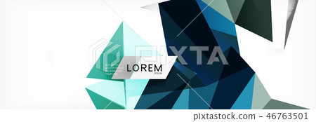 Science background. Abstract triangle pattern. Vector abstract geometric template 46763501