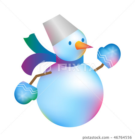 Christmas and New Year snowman Christmas and New Year snowman 46764556