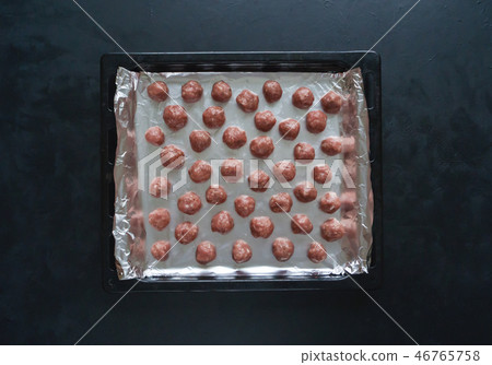 Moroccan Lamb Meatballs. Juicy lamb meatballs.  46765758