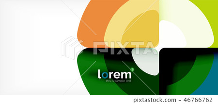 Circles and triangles geometric abstract background. Trendy abstract layout template for business or Circles and triangles geometric abstract background. Trendy abstract layout template for business or 46766762