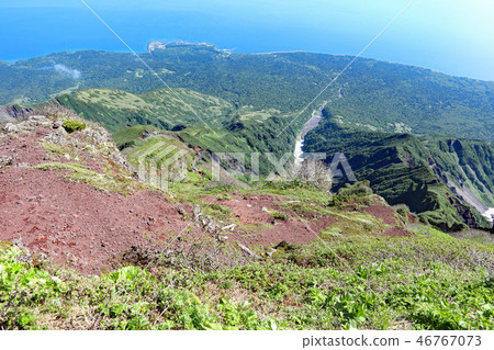 View from the top of Rishiri 46767073