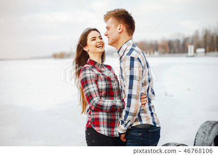 couple in a park 46768106