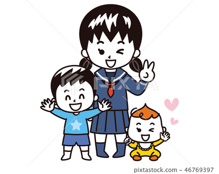 三個孩子 三個孩子 46769397