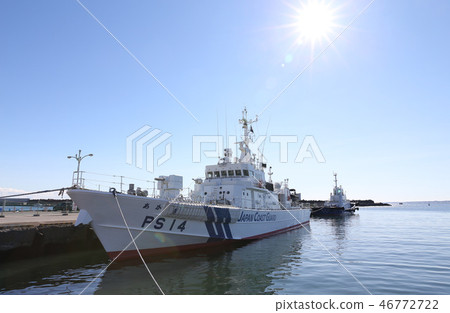 日本海岸警衛隊船巡邏船赤城茨城縣大洗鎮 46772722
