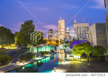 beautiful indiannapolis skyline beautiful indiannapolis skyline 46772913