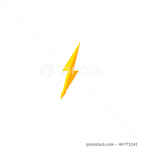 Flash and lightning icon. Flash and lightning icon. 46773242
