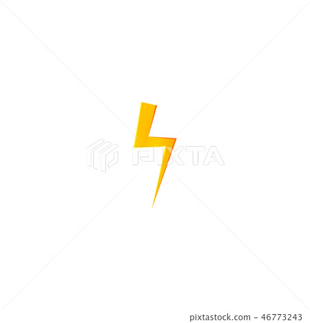Flash and lightning icon. 46773243