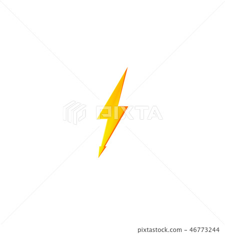Flash and lightning icon. 46773244