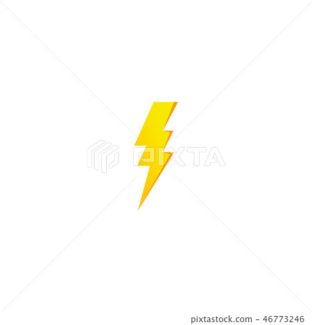 Flash and lightning icon. Flash and lightning icon. 46773246