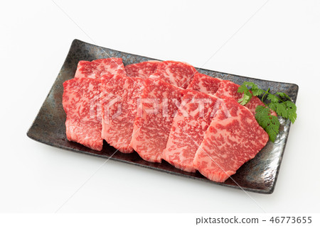 Beef thigh meat for grilled meat 46773655