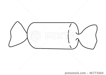 Line art black and white bonbon 46773804