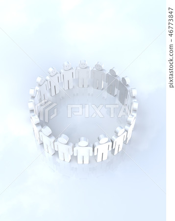 CG 3D illustration 3D design icon mark people smile circle organization oneself peace harmony CG 3D illustration 3D design icon mark people smile circle organization oneself peace harmony 46773847