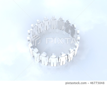 CG 3D illustration 3D design icon mark people smile circle organization oneself peace harmony CG 3D illustration 3D design icon mark people smile circle organization oneself peace harmony 46773848