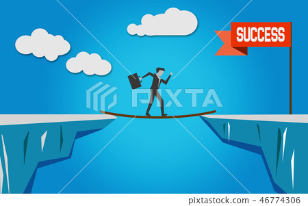 Cross over the bridge for success 46774306
