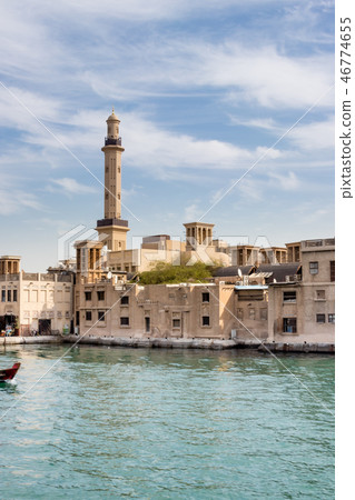 Dubai Creek and architectural skyline 46774655
