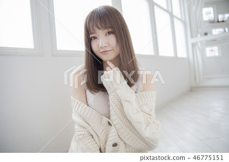 Straight hair Japanese hairstyle Straight hair Japanese hairstyle 46775151