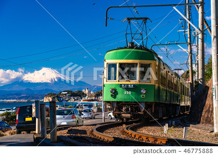 “神奈川縣”江之島和富士山/湘南 46775888