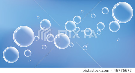 blue soap bubbles on blue background blue soap bubbles on blue background 46776672