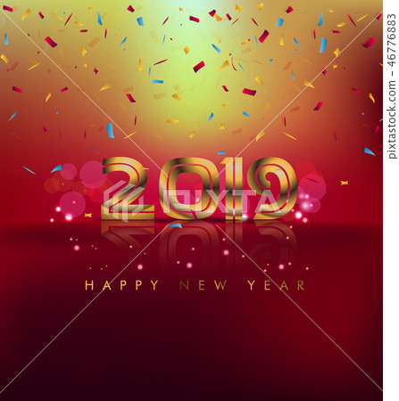 Happy chinese new 2019 year, year of the pig. Pig  46776883