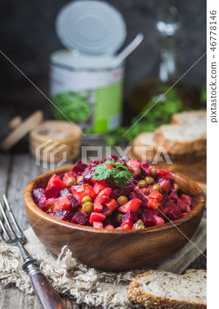 Russian beetroot salad 46778146