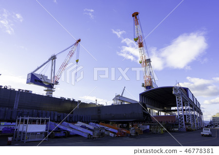 Tsuneishi Tsuneishi Shipbuilding Tsuneishi Numugacho Fukuyama-shi Crane Shipbuilding 46778381