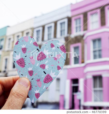 colorful heart in portobello road in london, UK 46778399