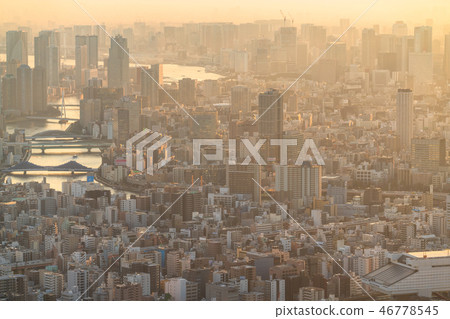 《東京》東京城市景觀/日落 46778545