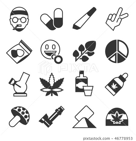 Digital vector cannabis healthy medicine Digital vector cannabis healthy medicine 46778953