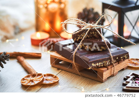 Typical Spanish Christmas turron 46779752