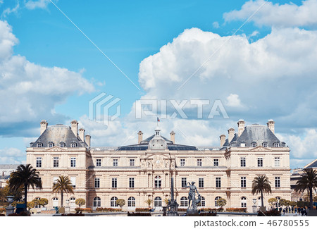 Luxembourg Palace with clouds above 46780555