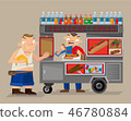 Mobile street food vendor in New York city 46780884
