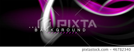 Blurred fluid colors background, abstract waves lines, mixing colours with light effects on light 46782340