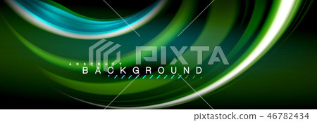 Blurred fluid colors background, abstract waves lines, mixing colours with light effects on light 46782434