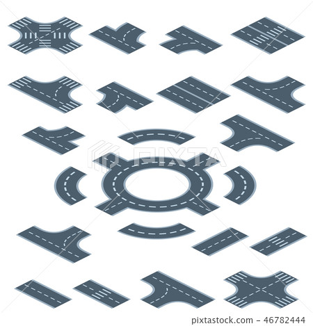 Road marking constructor illustration Road marking constructor illustration 46782444