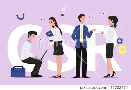 SCR corporate business illustration 46782474