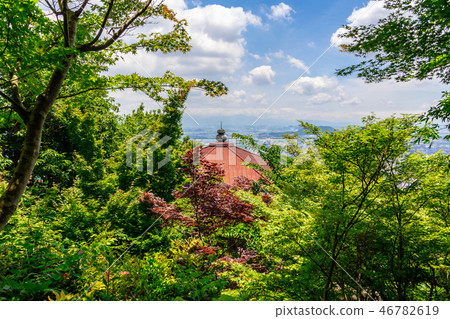 Omi Hachiman city seen from Shiryu-ji Temple Omi Hachiman city seen from Shiryu-ji Temple 46782619