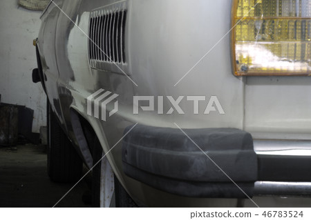 vintage car compact body rear view 46783524