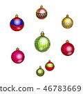 Set of Christmas and New Year decorations isolated 46783669