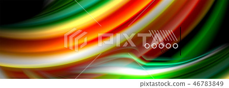 Color flow poster. Wave Liquid shape color background. Art design for your design Color flow poster. Wave Liquid shape color background. Art design for your design 46783849
