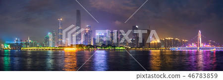 Guangzhou skyline. Guangzhou, China 46783859